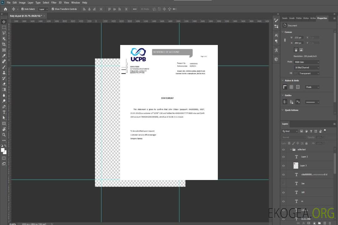 Référence Philippines , UCPB , closure template